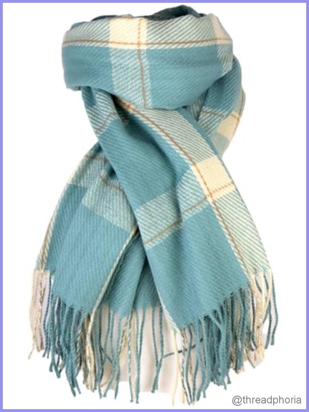 Plaid Cashmere Feel Scarf for Women Oversized Shawl Wrap